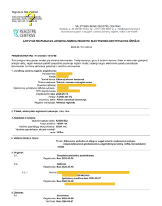 Crypto License in Lithuania 2025 29 Example of a Lithuanian crypto company certificate